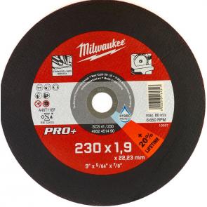 Отрезной диск Milwaukee по металлу SCS 41 / 230 X 1.9 X 22.2 мм
