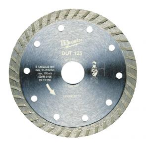 Алмазный диск Milwaukee профессиональная серия DUT d 125 мм